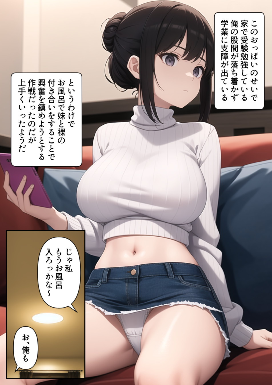 爆乳陰キャ妹に一緒にお風呂に入ろうとお願いしてみた結果9
