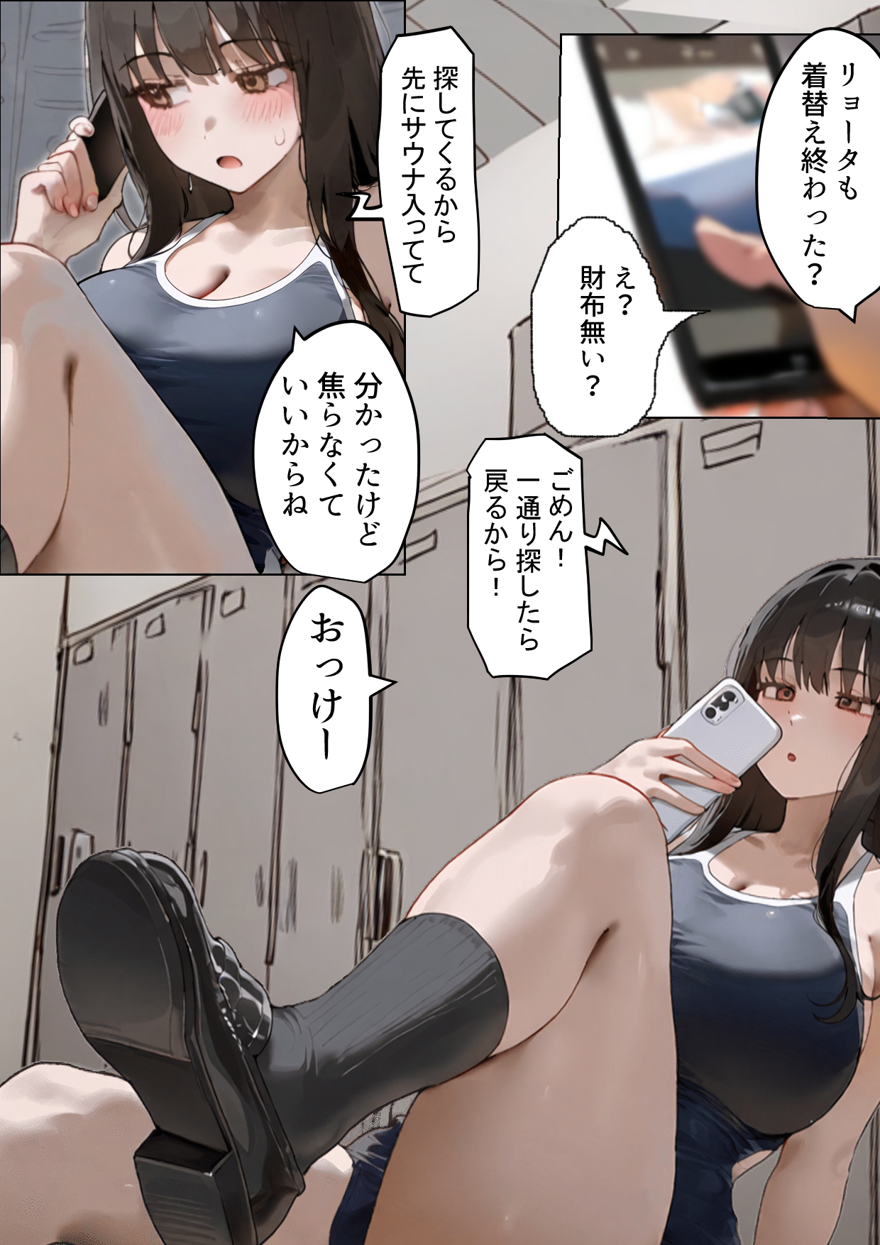 僕の爆乳学級委員長とお母さん(37)が友達の種付親父に寝取られ孕まされる話【寝取られ混浴サウナ】41