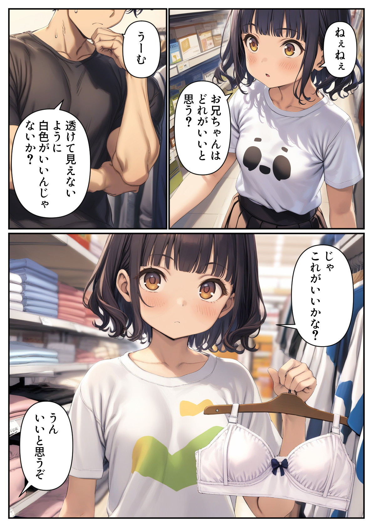 妹のブラを選ぶ。そしてセックスをする。16